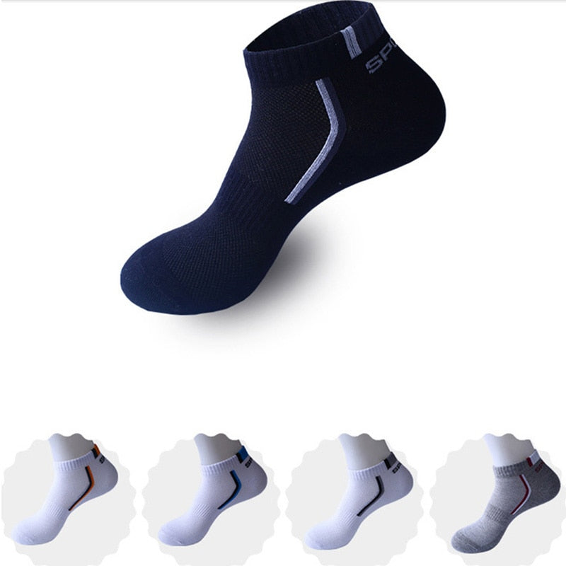 Short Casual Cotton Sweat Absorbing Sports Socks