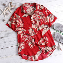 Hawaiian Tropical Floral Print Short Sleeve Shirt