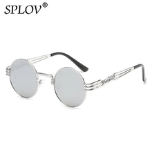 Fashion Retro Round Double Spring Leg Metal Sunglasses