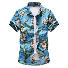 Personality Floral Print Casual Short-sleeve Shirt