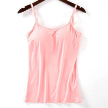 Padded Soft Tank Top With Built In Bra