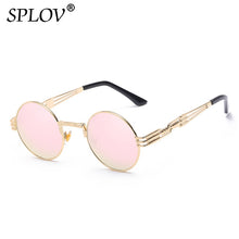 Fashion Retro Round Double Spring Leg Metal Sunglasses