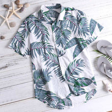 Hawaiian Tropical Floral Print Short Sleeve Shirt