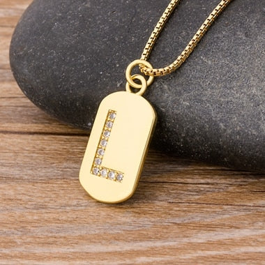 New Design Initial or Letter Copper Necklace