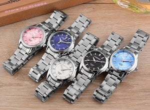 Colorful Face Rhinestone Wrist Watch