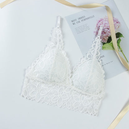 Wireless Lace Three Quarters 3/4 Cup Padded Bra