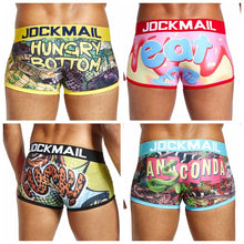 Jockmail Colorful Breathable Spandex Animal Cartoon Low Waist  Briefs