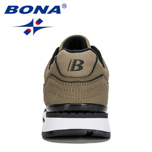 BONA Designer Nubuck Leather Sneakers