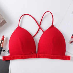 Front Closure Thin Seamless Soft Bra