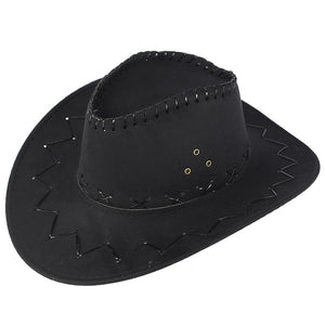 Faux Suede Western Hat