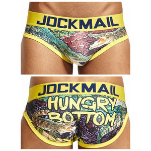 Jockmail Colorful Breathable Spandex Animal Cartoon Low Waist  Briefs