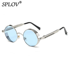 Retro Round Steam Punk Metal Frame Sunglasses