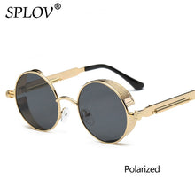 Vintage Round Polarized Retro Small Metal Circle Sunglasses