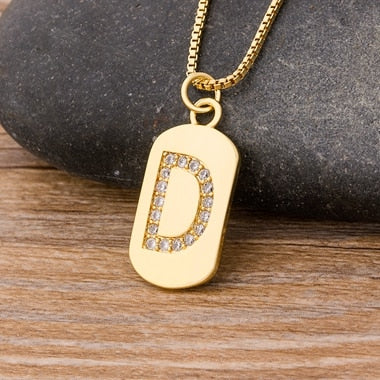 New Design Initial or Letter Copper Necklace
