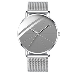 Minimalist Simple Ultra Thin Stainless Steel Mesh Belt Watch