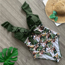 Ruffled One Piece Off The Shoulder Swimwear