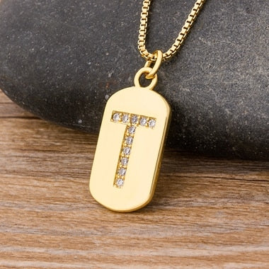 New Design Initial or Letter Copper Necklace