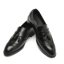 Leather Classic Design Tasseled Dress Shoes