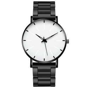 Elegant Ultra Thin Stainless Steel Quartz Watch