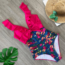 Ruffled One Piece Off The Shoulder Swimwear