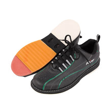 Black & Green Soft Fiber Bowling Shoes