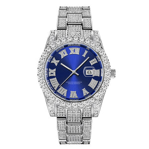 Full Iced Out Quartz Cubic Zircon Watch