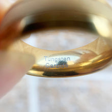 Golden Color 8mm Tungsten Carbide Frosted Band