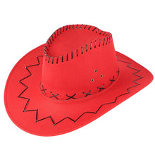 Faux Suede Western Hat