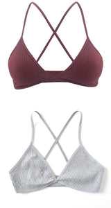 2 PCS Comfort Cotton French Style Bra