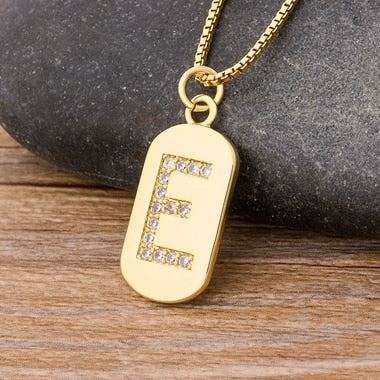New Design Initial or Letter Copper Necklace