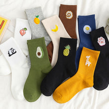 Happy Funny Fruit Candy Colors Mid Socks