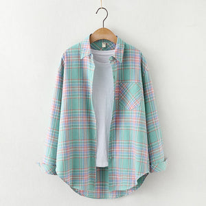 Plaid Long Sleeve Flannel Shirts