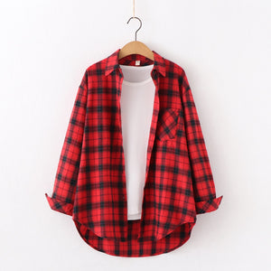 Plaid Long Sleeve Flannel Shirts