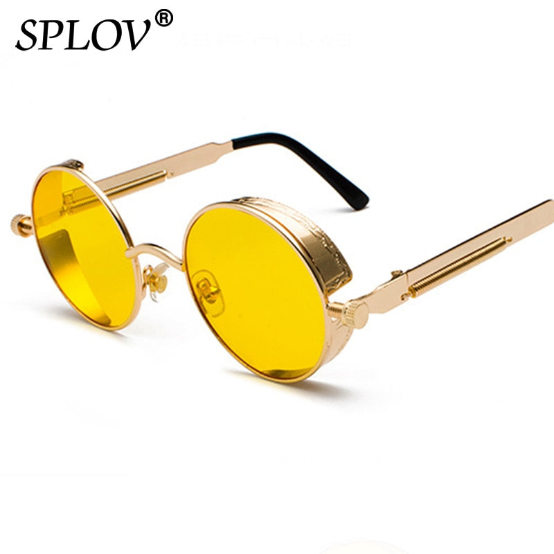 Vintage Round Polarized Retro Small Metal Circle Sunglasses