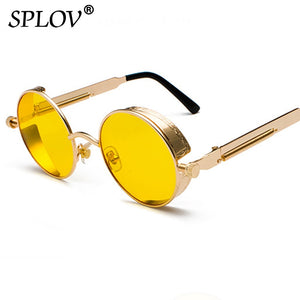 Vintage Round Polarized Retro Small Metal Circle Sunglasses