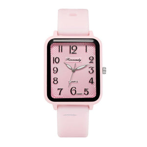 Rectangle Digital Simple Quartz Watch