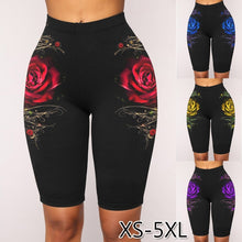 High Waist Stretch Slim Knee Length Leggings