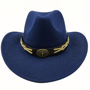 Faux Suede Western Hat