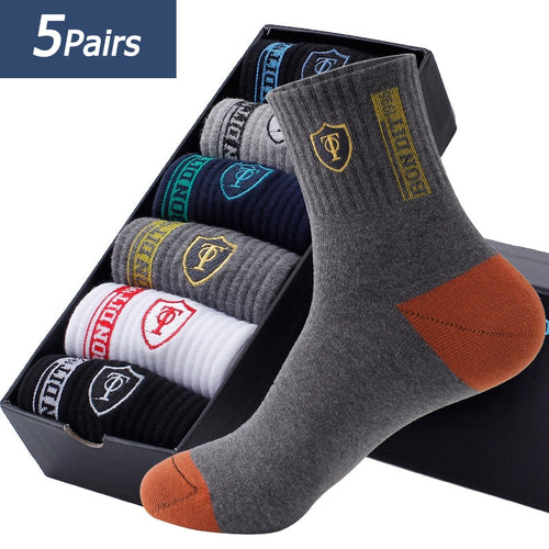 5 Pairs Sweat Absorbent Comfortable Thin Breathable Socks