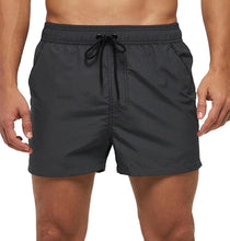 Two-tone Drawstring Closed Swimming Trunks