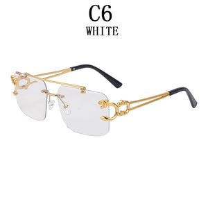 Retro Rimless Sunglasses