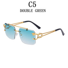 Retro Rimless Sunglasses