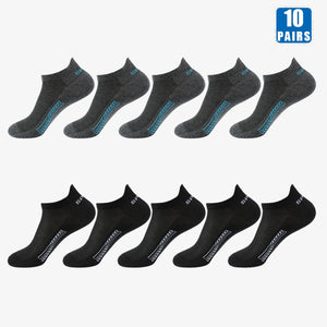 10 Pairs Cotton Low-Cut Thin Crew Socks