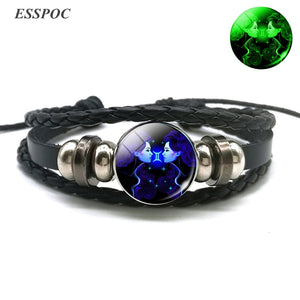 Glow In The Dark Constellation Braided Bracelet