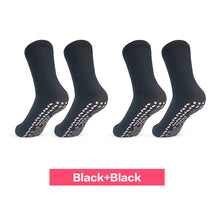 2 Pairs Self-heating Non-slip Dots Foot Massage Magnetic Therapy Health Socks