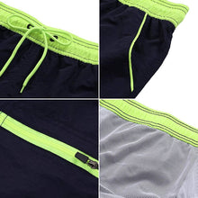 Two-tone Drawstring Closed Swimming Trunks