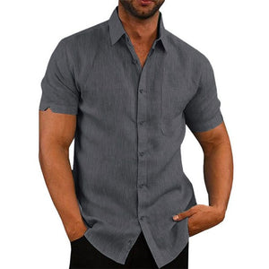 Linen Short-Sleeved Shirt