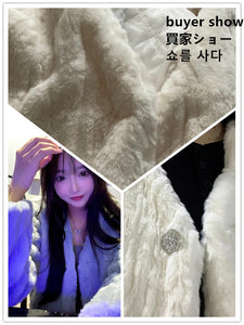 Short Faux Lamb Fur Jacket