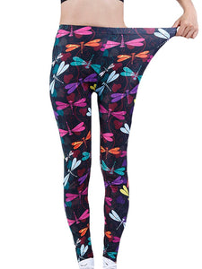 Colorful Print High Waist Soft Leggings