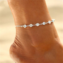 Huitan Rhinestone Chain Anklet